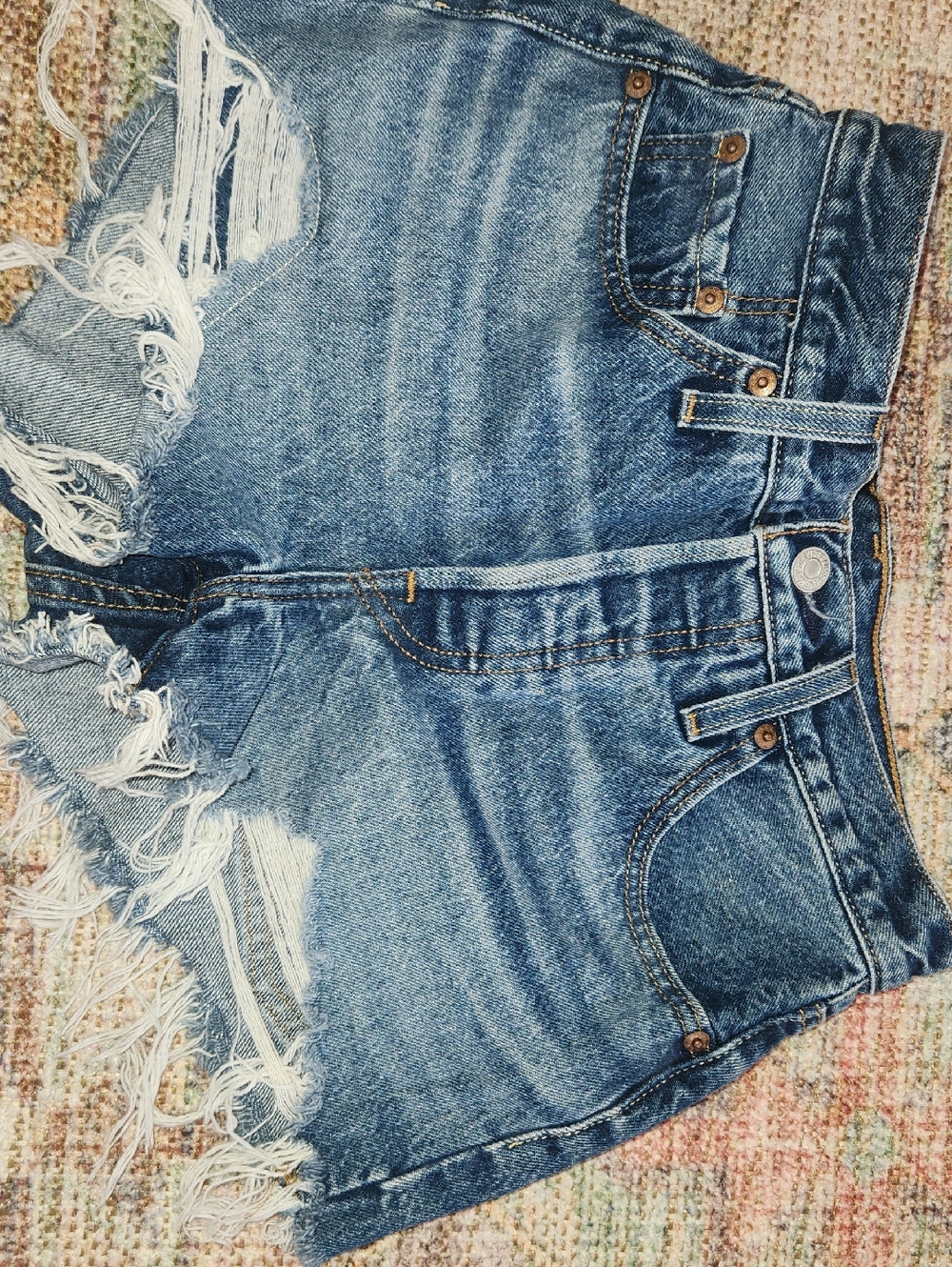 Levi's 501 Denim Distressed shorts  Size 25